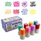 Stamp Enjoy - 8 Self-Ink Flash Stamp Set, Multicolor Teacher Stamps, Office Stationery Stamps, Pre-Inked, Refillable Stamps
